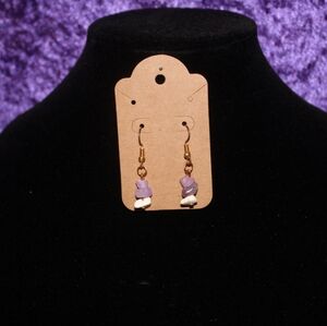 Boho Gold Handmade Crystal Earrings #12